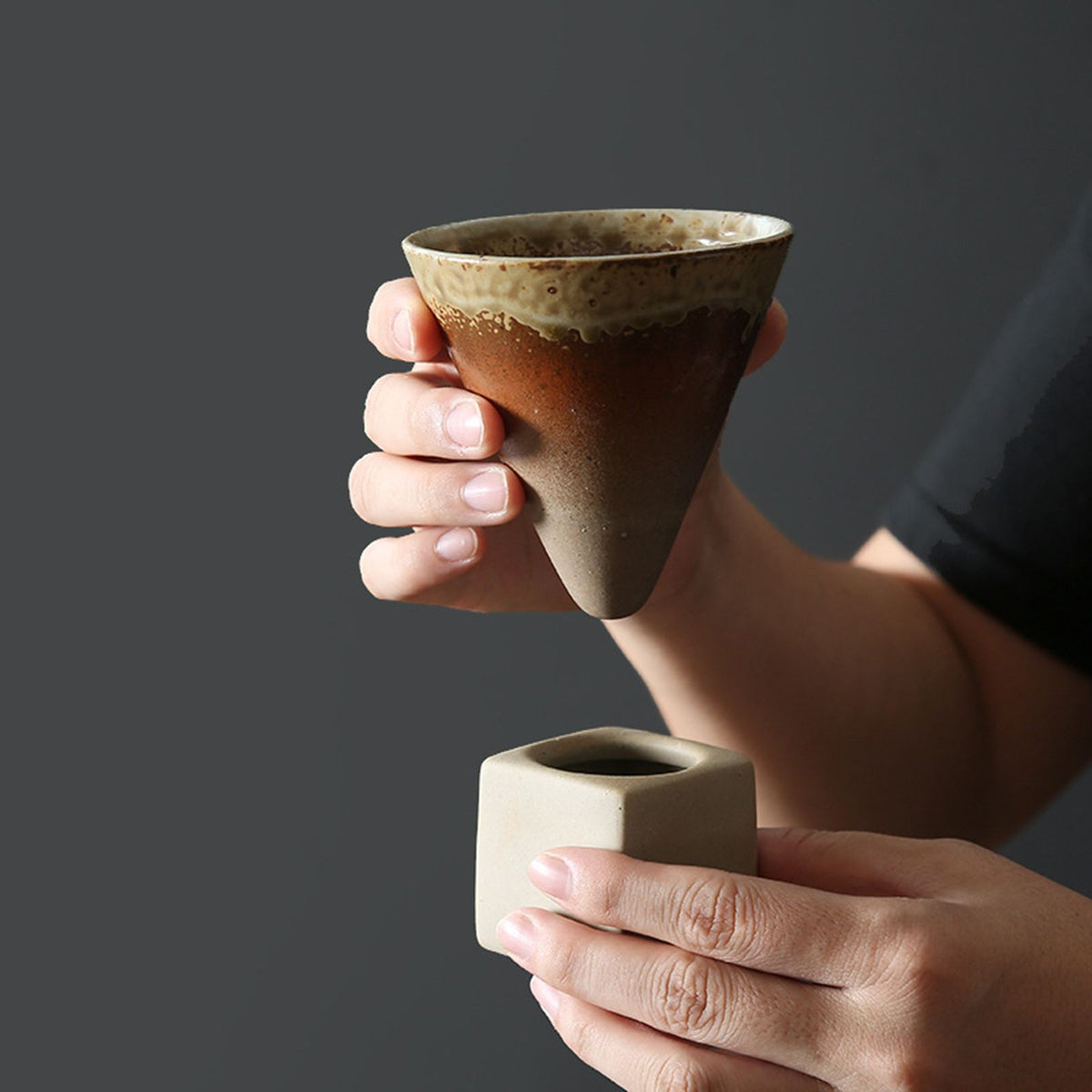 200mL Japanese Pottery Mug Coffee Mug Latte Cup with Base Ceramic Mug – view 7