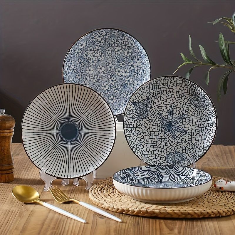 Ceramic Dinner Plates Set Of 4 – view 2