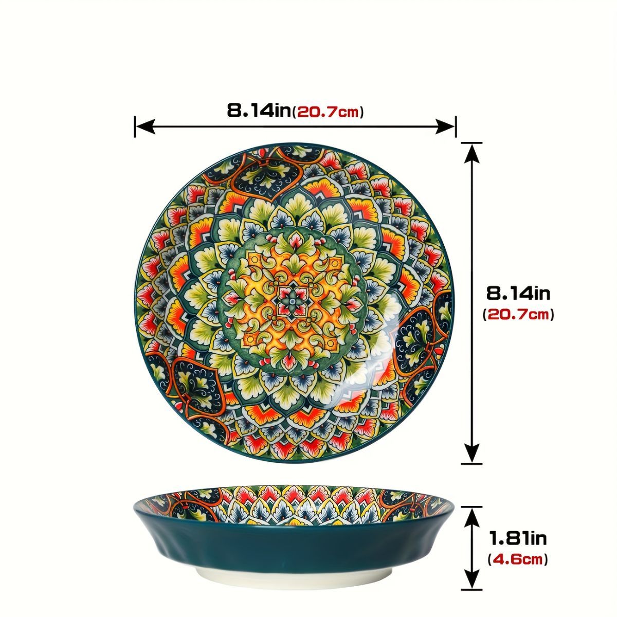 Ceramic Dinner Plates 4-Piece Set – view 3