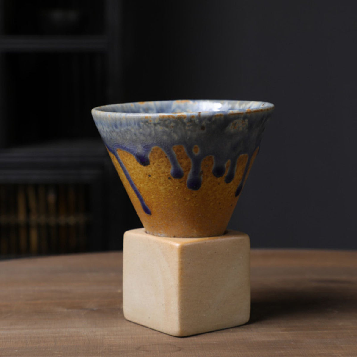 200mL Japanese Pottery Mug Coffee Mug Latte Cup with Base Ceramic Mug – view 2