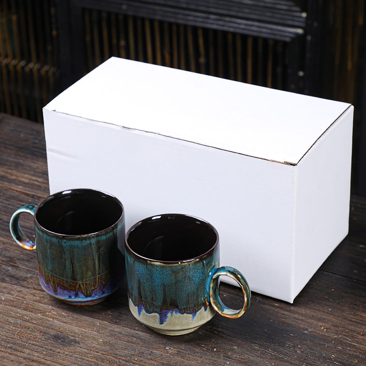 Ceramic Kiln Glaze Coffee Mug Large Capacity Large Handle Coffee Cup for Home Office – view 2