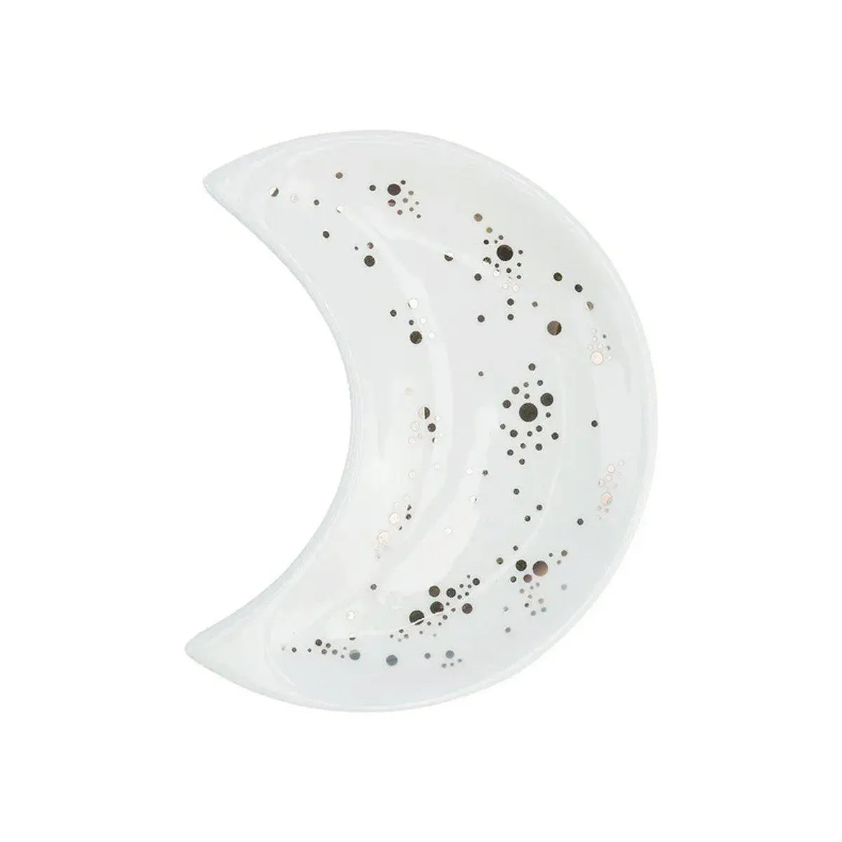 Moon Shaped Decorative Plate Fruit Tray Jewelry Storage Rack Dip Saucer for Home – 01