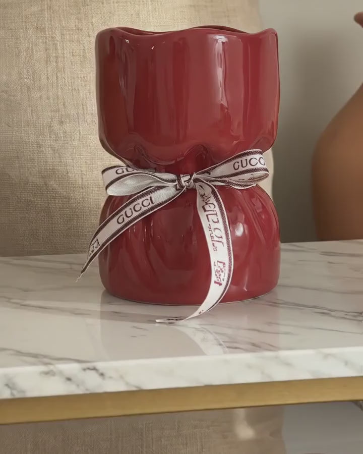 Artisan Handcrafted Ceramic Vase - Minimalist Home Decor with Stable Base(Paintings) video